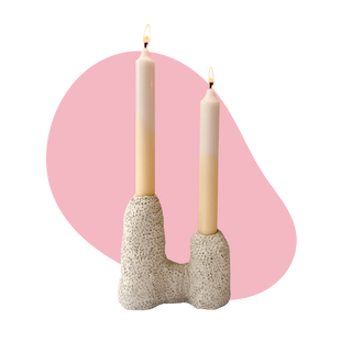Taper Candle + Clay Kit – Air Dry